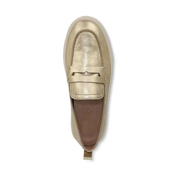 Vionic   Women's   Uptown   Loafer   Gold   Leather   Shoes - Picture 7 of 7